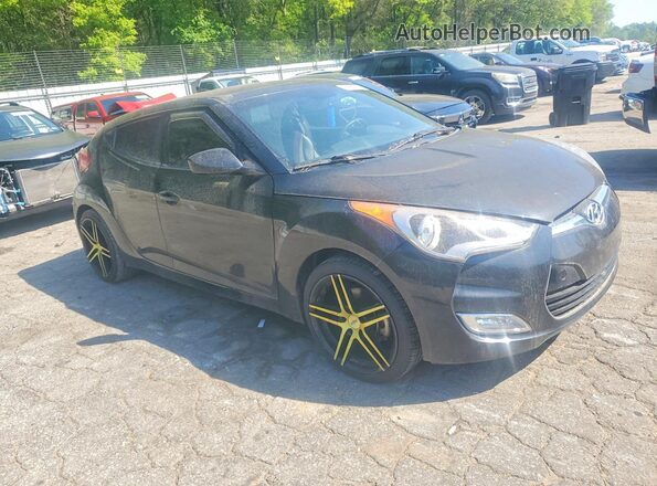 KMHTC6AD4GU285390 2016 HYUNDAI VELOSTER Black Przód prawy
