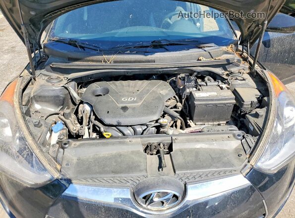 KMHTC6AD4GU285390 2016 HYUNDAI VELOSTER Black Widok wnętrza z tyłu