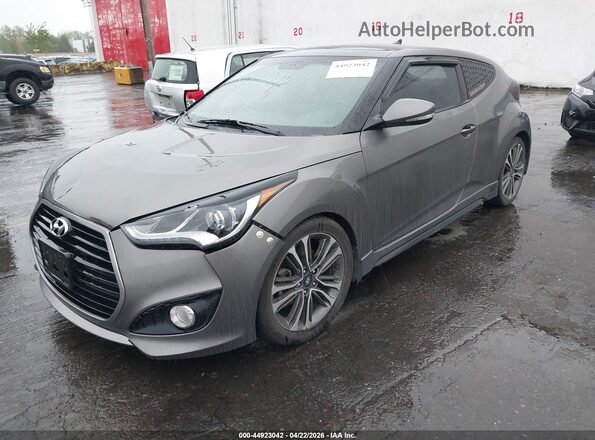 KMHTC6AEXGU275018 2016 HYUNDAI VELOSTER Серый Передняя левая четверть