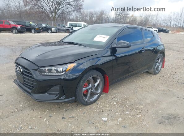 KMHTG6AF1KU010185 2019 HYUNDAI VELOSTER Black Front left