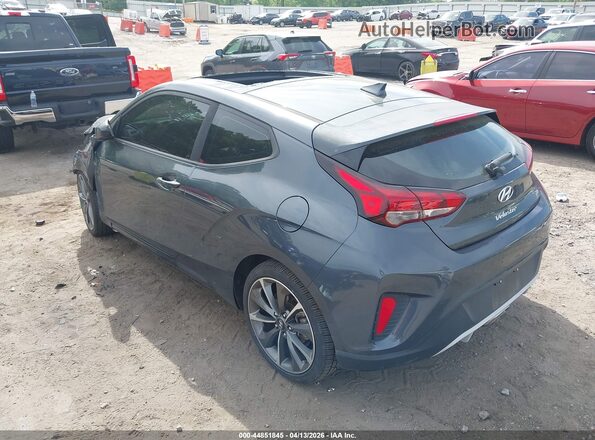 KMHTG6AF6KU007301 2019 HYUNDAI VELOSTER Gray უკანა მარცხენა