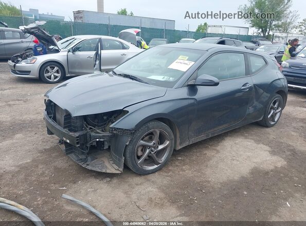 KMHTG6AF7KU017853 2019 HYUNDAI VELOSTER Gray Առջևի ձախ երեք քառորդ տեսարան