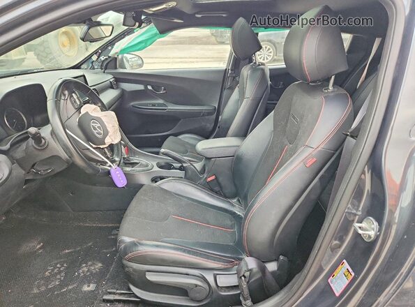 KMHTG6AF8KU005355 2019 HYUNDAI VELOSTER Серый Вид салона спереди