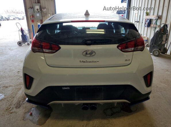 KMHTG6AF9KU009785 2019 HYUNDAI VELOSTER White უკანა ხედი