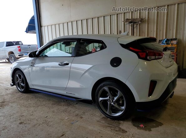 KMHTG6AF9KU009785 2019 HYUNDAI VELOSTER White უკანა მარცხენა