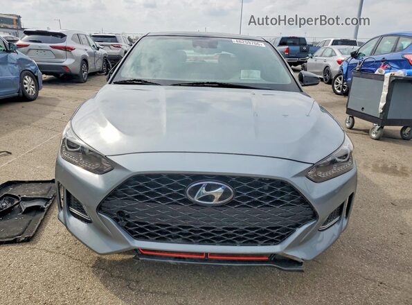 KMHTH6AB9LU031135 2020 HYUNDAI VELOSTER Gray Widok z przodu