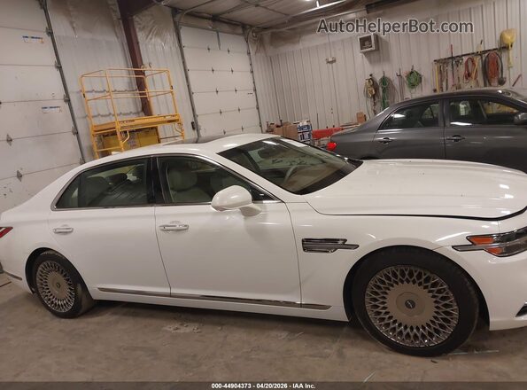 KMTF34PA5LU080756 2020 GENESIS G90 White Vista interior trasera