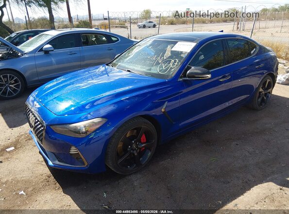 KMTG34LE0LU050755 2020 GENESIS G70 Blue Przód lewy
