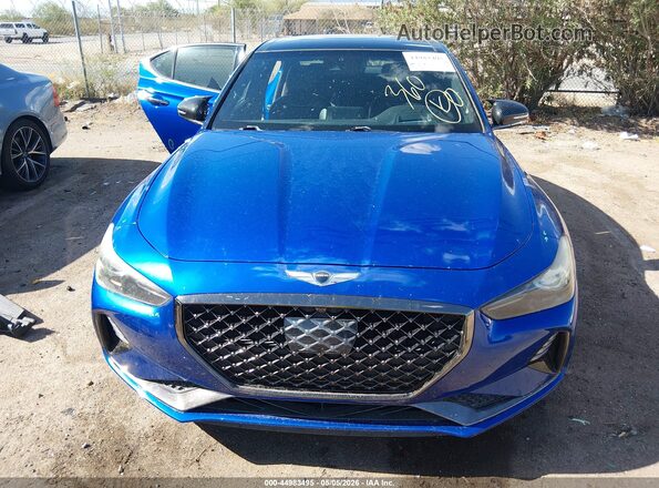 KMTG34LE0LU050755 2020 GENESIS G70 Blue Widok wnętrza z tyłu