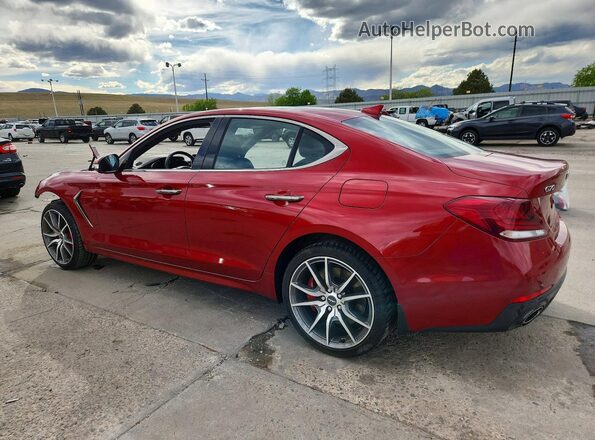 KMTG34LE1LU058069 2020 GENESIS G70 Red Задня ліва чверть