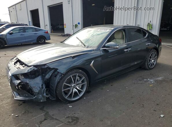 KMTG34LE5KU020522 2019 GENESIS G70 Угольный Передняя левая четверть