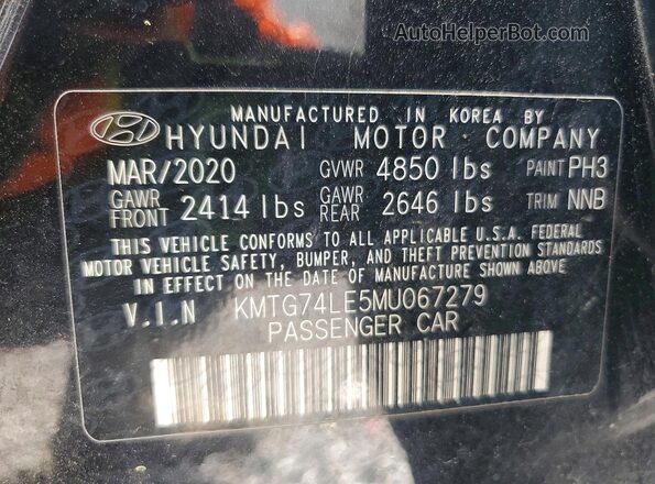 KMTG74LE5MU067279 2021 GENESIS G70 Черный Вид подкапотного пространства