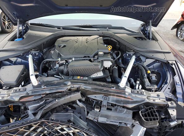 KMTGA4SC2RU227482 2024 GENESIS G80 Blue Вид задньої частини салону