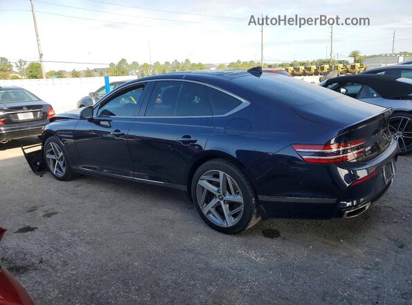 KMTGA4SC2RU227482 2024 GENESIS G80 Blue Задня ліва чверть