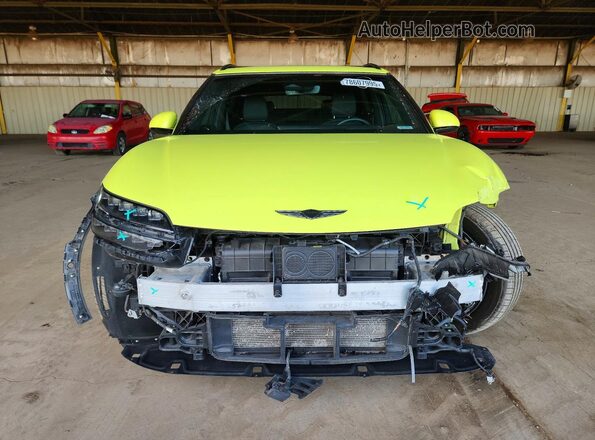 KMUKCDTC4PU014612 2023 GENESIS GV60 Yellow Front view