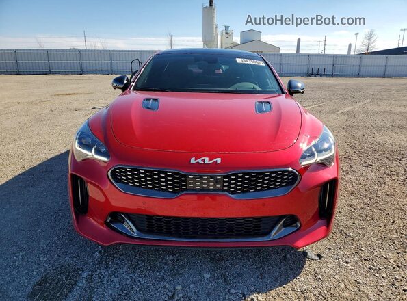 KNAE55LC9N6109133 2022 KIA STINGER Красный Вид спереди