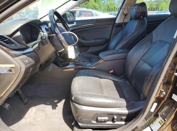 KNALN4D71G5217841 2016 KIA CADENZA Black Front interior view