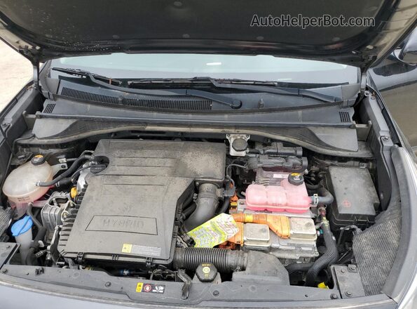 KNDCB3LC2M5469159 2021 KIA NIRO Черный Вид задней части салона
