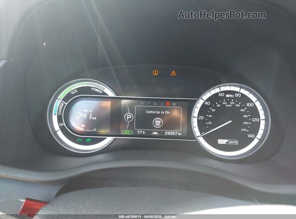KNDCE3LC9J5174286 2018 KIA NIRO Красный Вид задних сидений