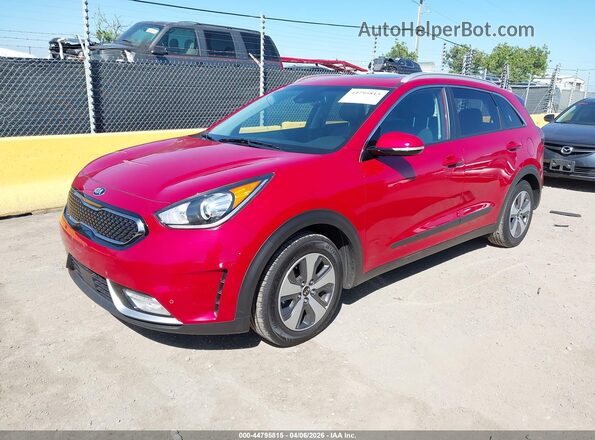 KNDCE3LC9J5174286 2018 KIA NIRO Красный Передняя левая четверть