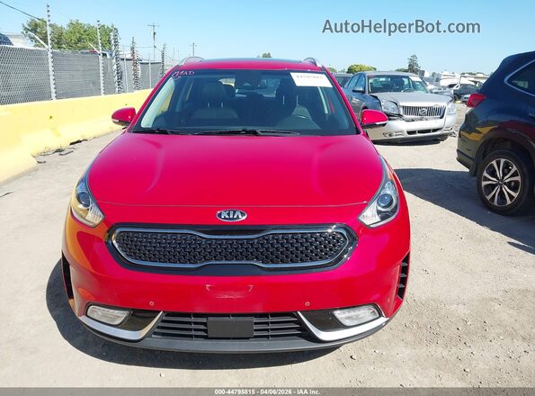 KNDCE3LC9J5174286 2018 KIA NIRO Красный Вид щитка приборов