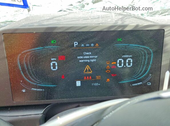 KNDCP3LE9T5347707 2026 KIA NIRO White Instrument cluster view