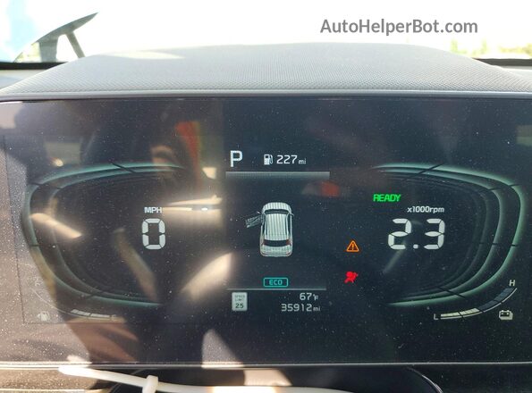 KNDCT3LEXR5190239 2024 KIA NIRO Синий Вид щитка приборов
