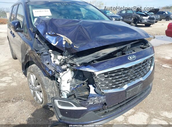 KNDMB5C10M6671779 2021 KIA SEDONA Dark Blue Вид спереду
