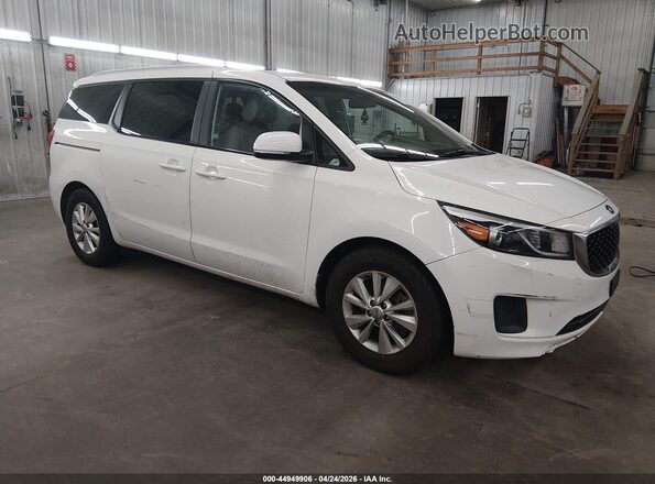 KNDMB5C13G6158059 2016 KIA SEDONA White Передня права чверть