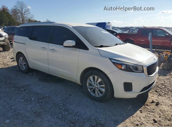 KNDMB5C13H6238432 2017 KIA SEDONA Белый Передняя правая четверть