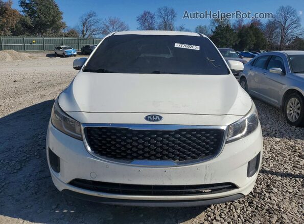 KNDMB5C13H6238432 2017 KIA SEDONA Белый Вид спереди