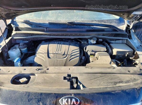 KNDMB5C13J6371200 2018 KIA SEDONA Black Widok komory silnika