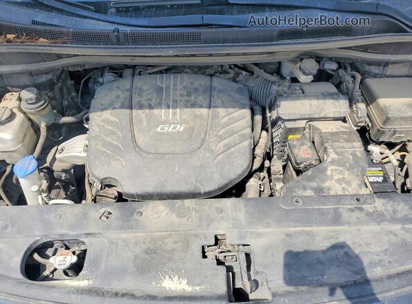 KNDMB5C14H6219825 2017 KIA SEDONA Синий Вид подкапотного пространства