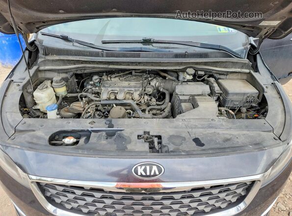 KNDMB5C14K6526645 2019 KIA SEDONA Black Vista del compartimento del motor
