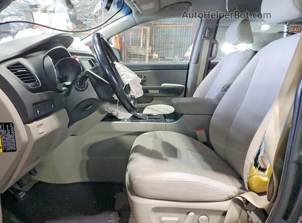 KNDMB5C14L6624057 2020 KIA SEDONA Charcoal Вид салону спереду