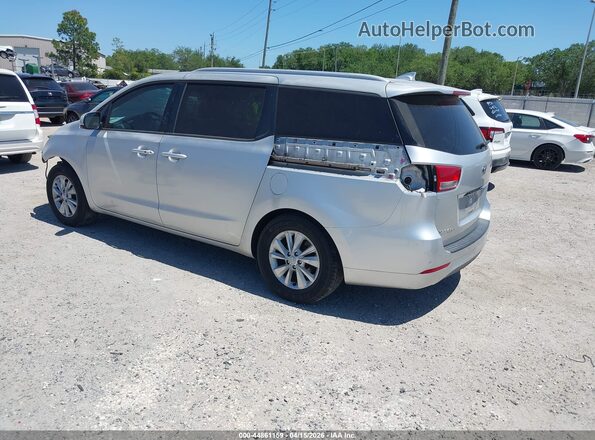 KNDMB5C15H6265258 2017 KIA SEDONA Серебряный Задняя левая четверть