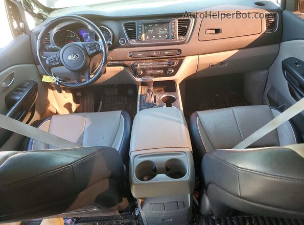 KNDMB5C15M6671292 2021 KIA SEDONA Blue Вид панелі приладів