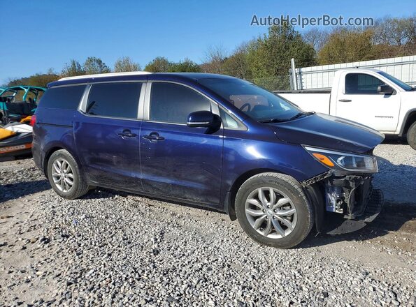 KNDMB5C15M6671292 2021 KIA SEDONA Blue Передня права чверть