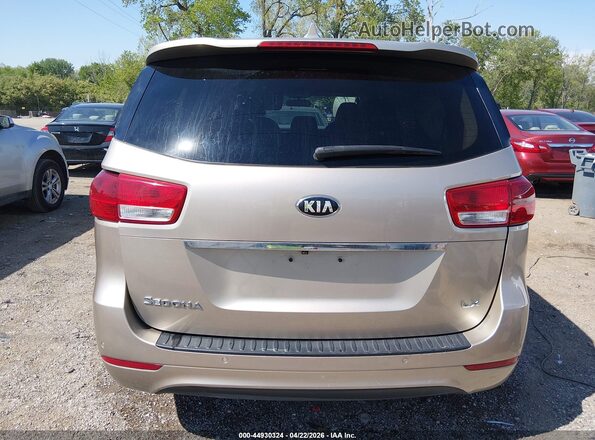 KNDMB5C16H6266872 2017 KIA SEDONA Золотой 