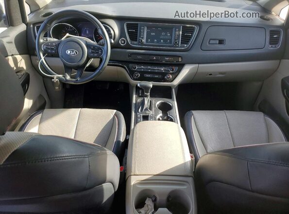 KNDMB5C16M6672791 2021 KIA SEDONA Silver Вид панелі приладів