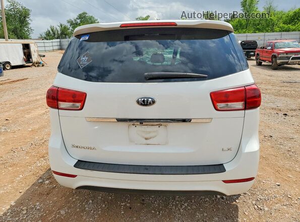 KNDMB5C18H6225546 2017 KIA SEDONA Белый Вид сзади