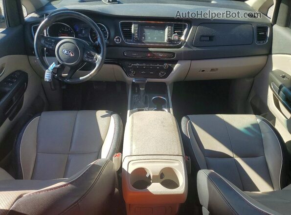 KNDMB5C18K6539818 2019 KIA SEDONA Синий Вид панели приборов