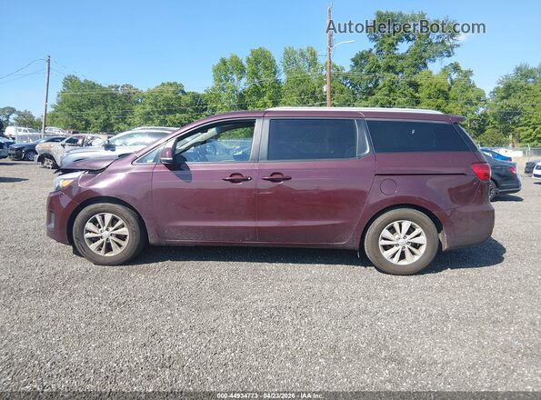 KNDMB5C1XH6246690 2017 KIA SEDONA Бордовый Панорамный вид салона 360°