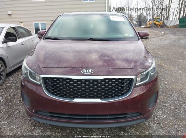 KNDMB5C1XH6333330 2017 KIA SEDONA Бордовый Вид щитка приборов