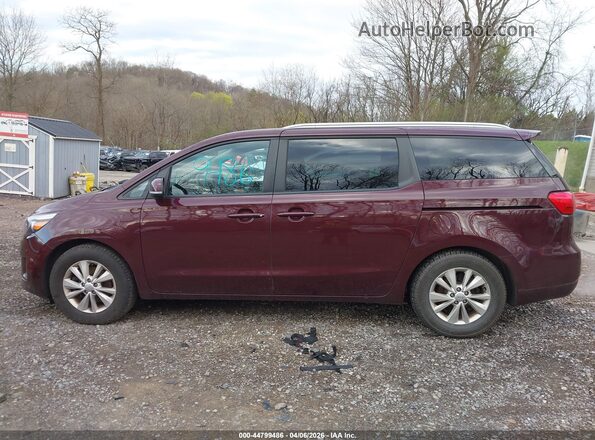 KNDMB5C1XH6333330 2017 KIA SEDONA Бордовый Панорамный вид салона 360°