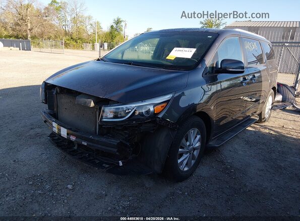 KNDMB5C1XJ6380444 2018 KIA SEDONA Черный Передняя левая четверть