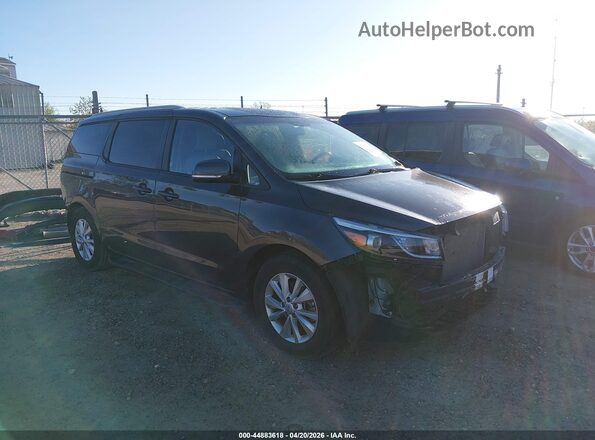 KNDMB5C1XJ6380444 2018 KIA SEDONA Черный Передняя правая четверть