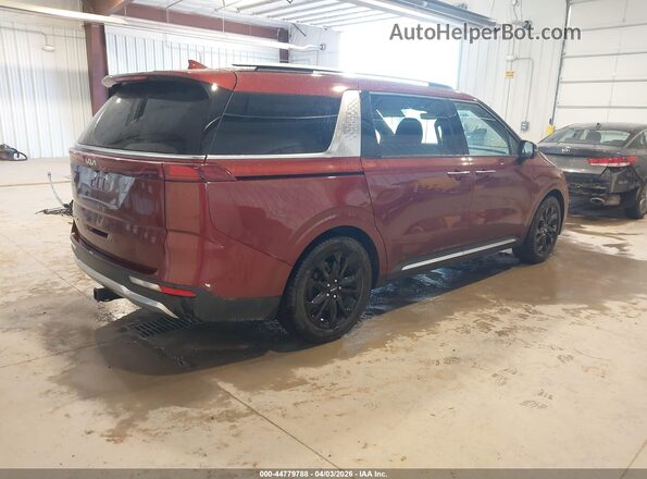 KNDNE5H36N6168166 2022 KIA CARNIVAL MPV Красный Задняя правая четверть