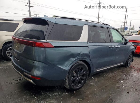 KNDNE5H36P6278007 2023 KIA CARNIVAL Синий Задняя правая четверть
