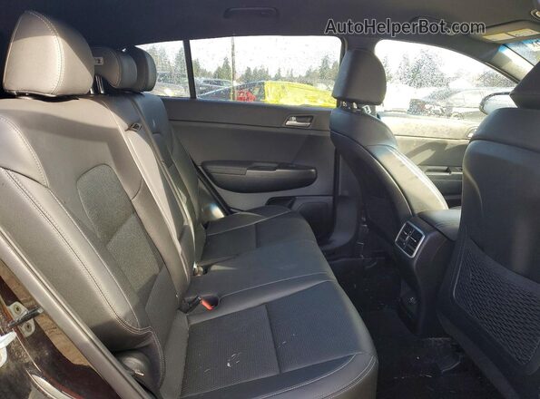 KNDP63AC5L7691089 2020 KIA SPORTAGE Black Widok wnętrza z tyłu
